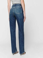 Reformation Cynthia High Rise Straight Jeans - Lanier
