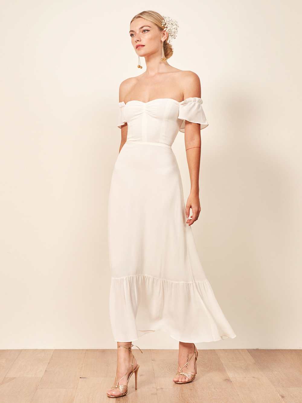 Reformation Butterfly Dress - Ivory