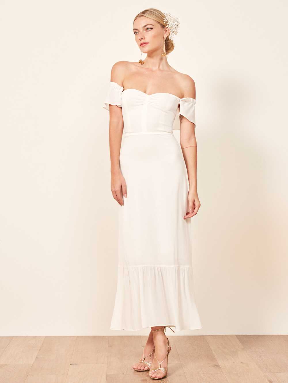 Reformation Butterfly Dress - Ivory