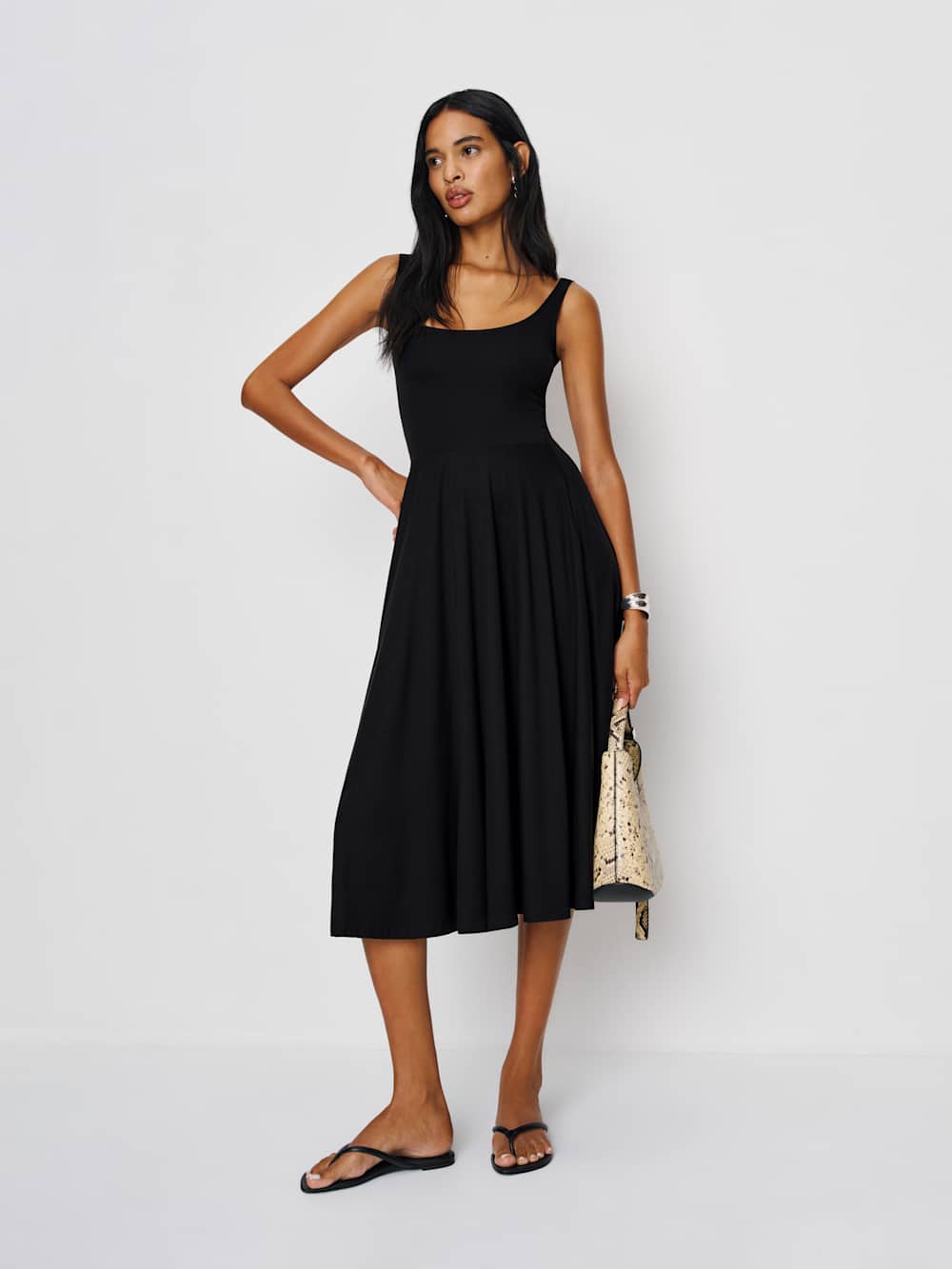 Reformation Rou Knit Dress - Black