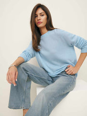 Reformation Cashmere Boyfriend Sweater - Bayou