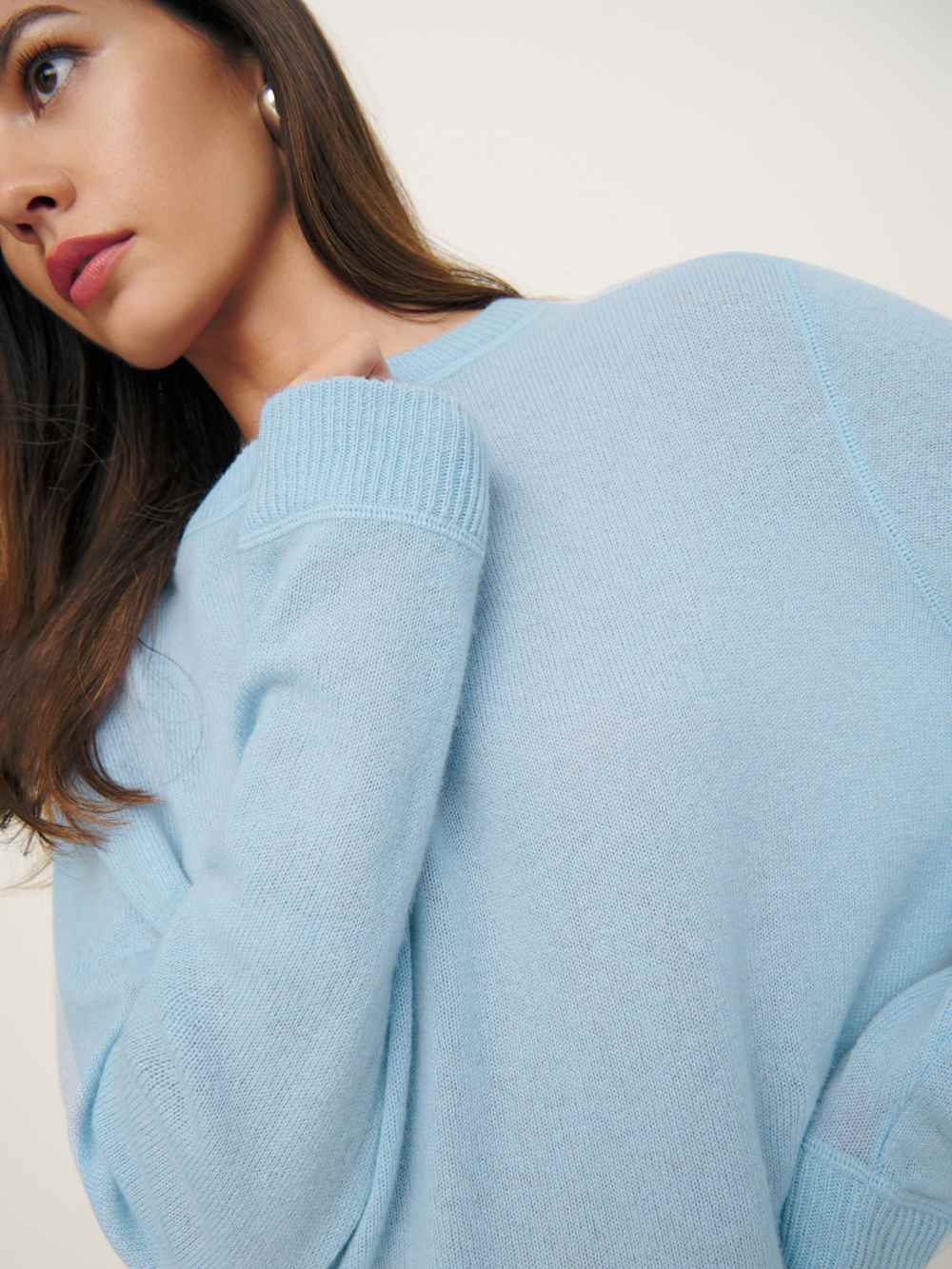 Reformation Cashmere Boyfriend Sweater - Bayou