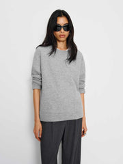 Reformation Cashmere Boyfriend Sweater - Granite