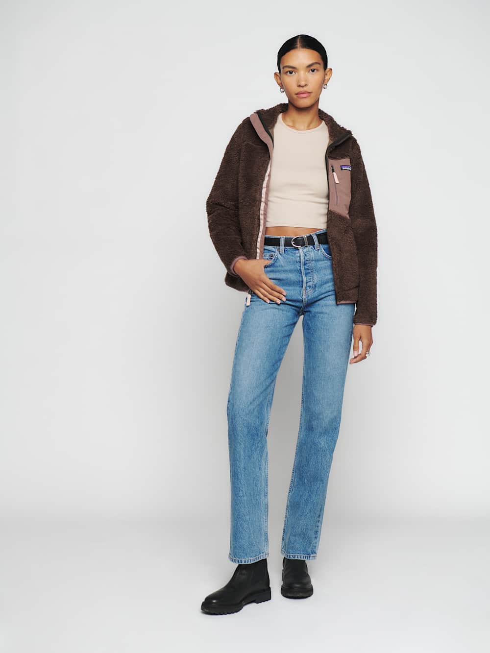 Reformation Patagonia Classic Retro X-jacket - Cone Brown