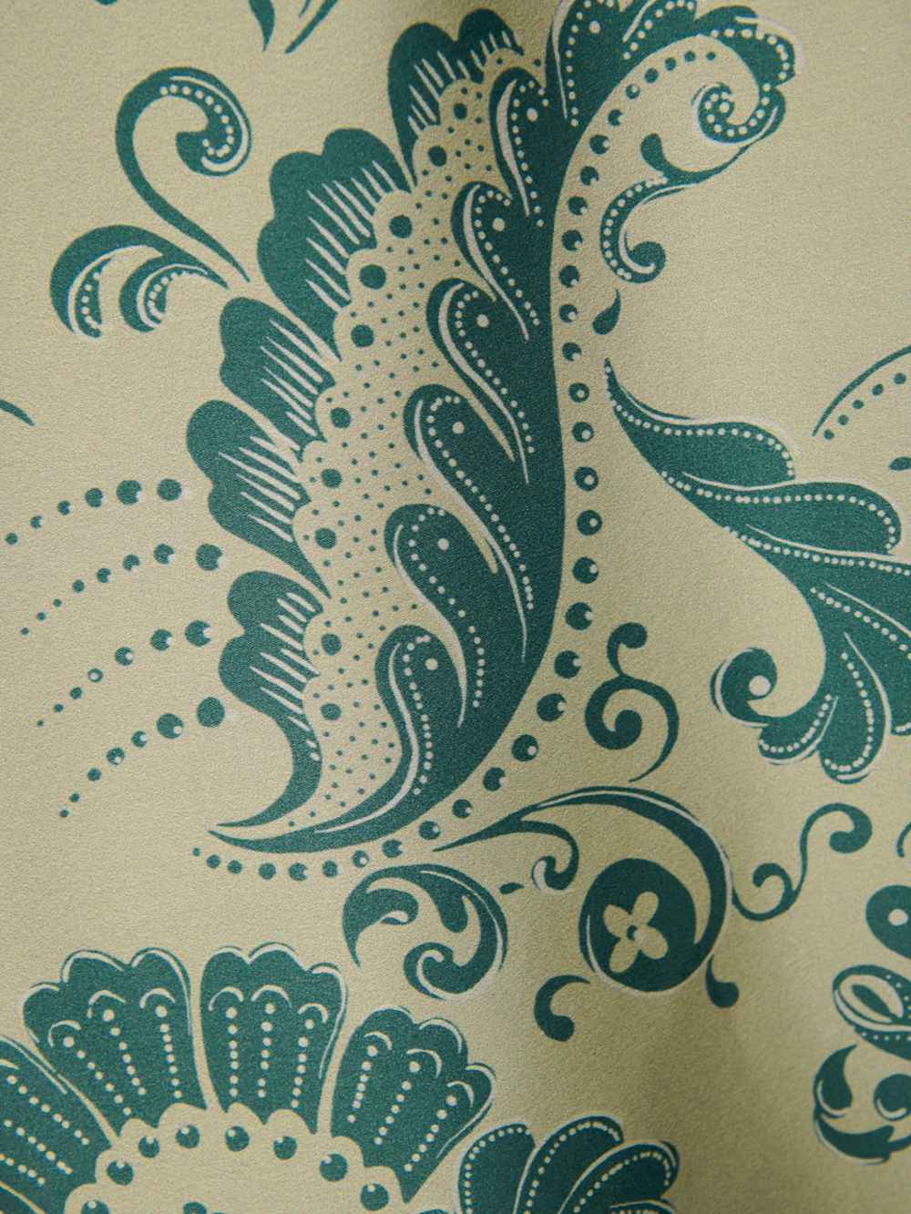 Reformation Frankie Silk Dress - Sage Border