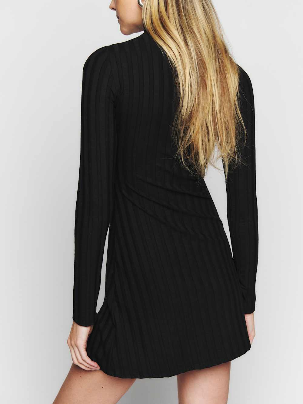 Reformation Libra Knit Dress - Black
