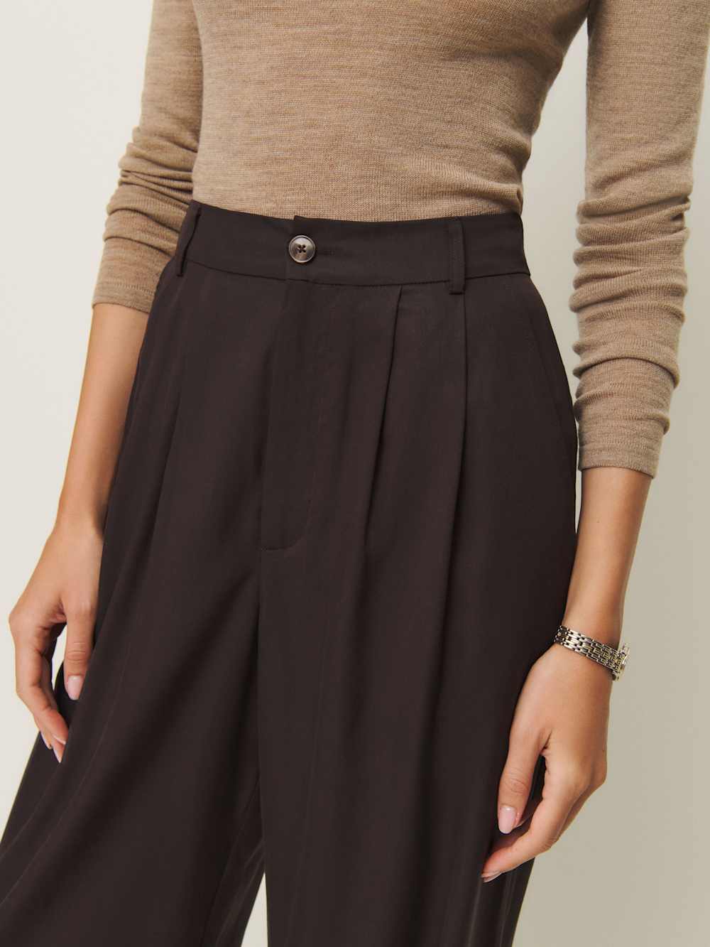 Reformation Mason Pant - Black Currant