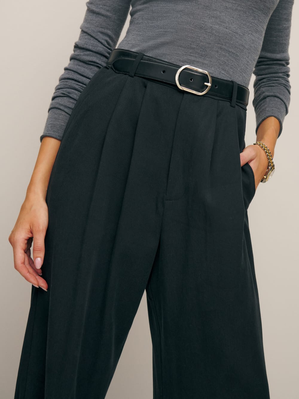Reformation Mason Pant - Black