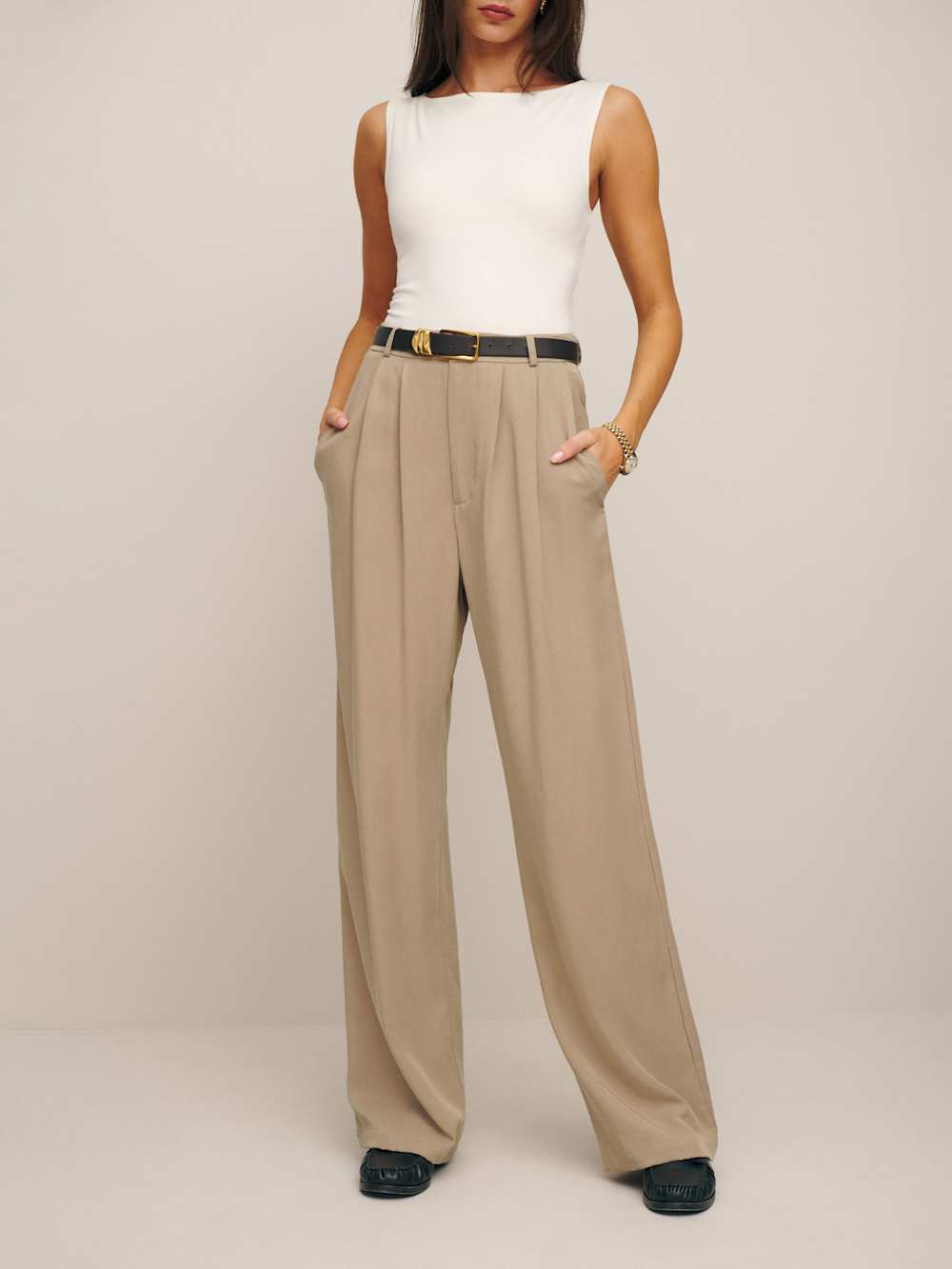 Reformation Mason Pant - Khaki