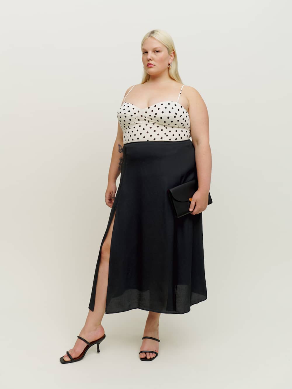 Reformation Zoe Skirt Es - Black