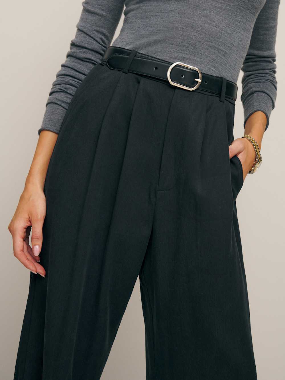 Reformation Petites Mason Pant - Black
