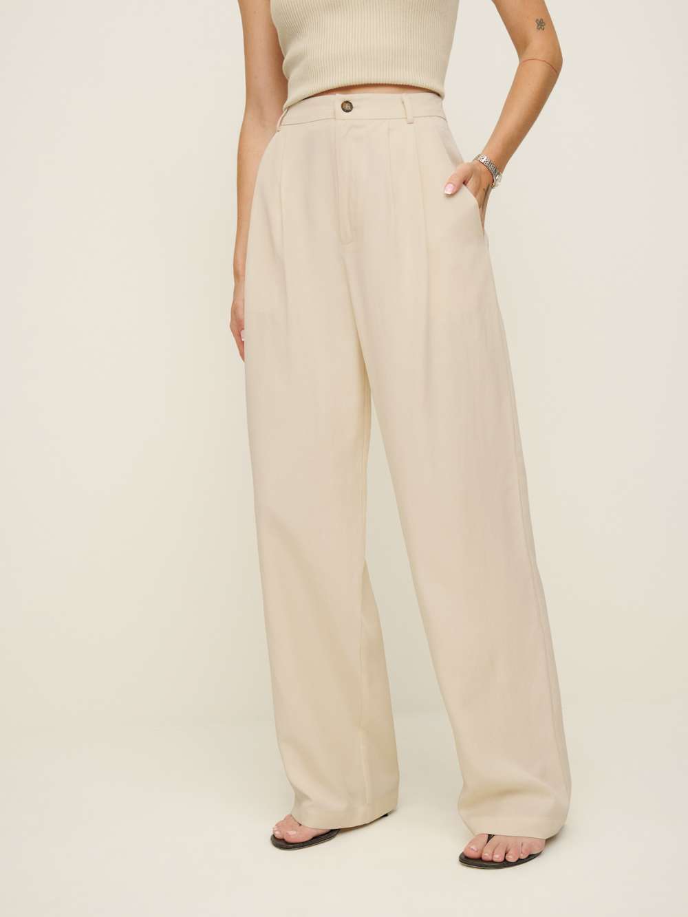 Reformation Petites Mason Pant - Sugar