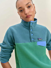 Reformation Patagonia W's Lightweight Synchilla Snap-t Pullover - Heartleaf Green
