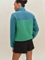 Reformation Patagonia W's Lightweight Synchilla Snap-t Pullover - Heartleaf Green