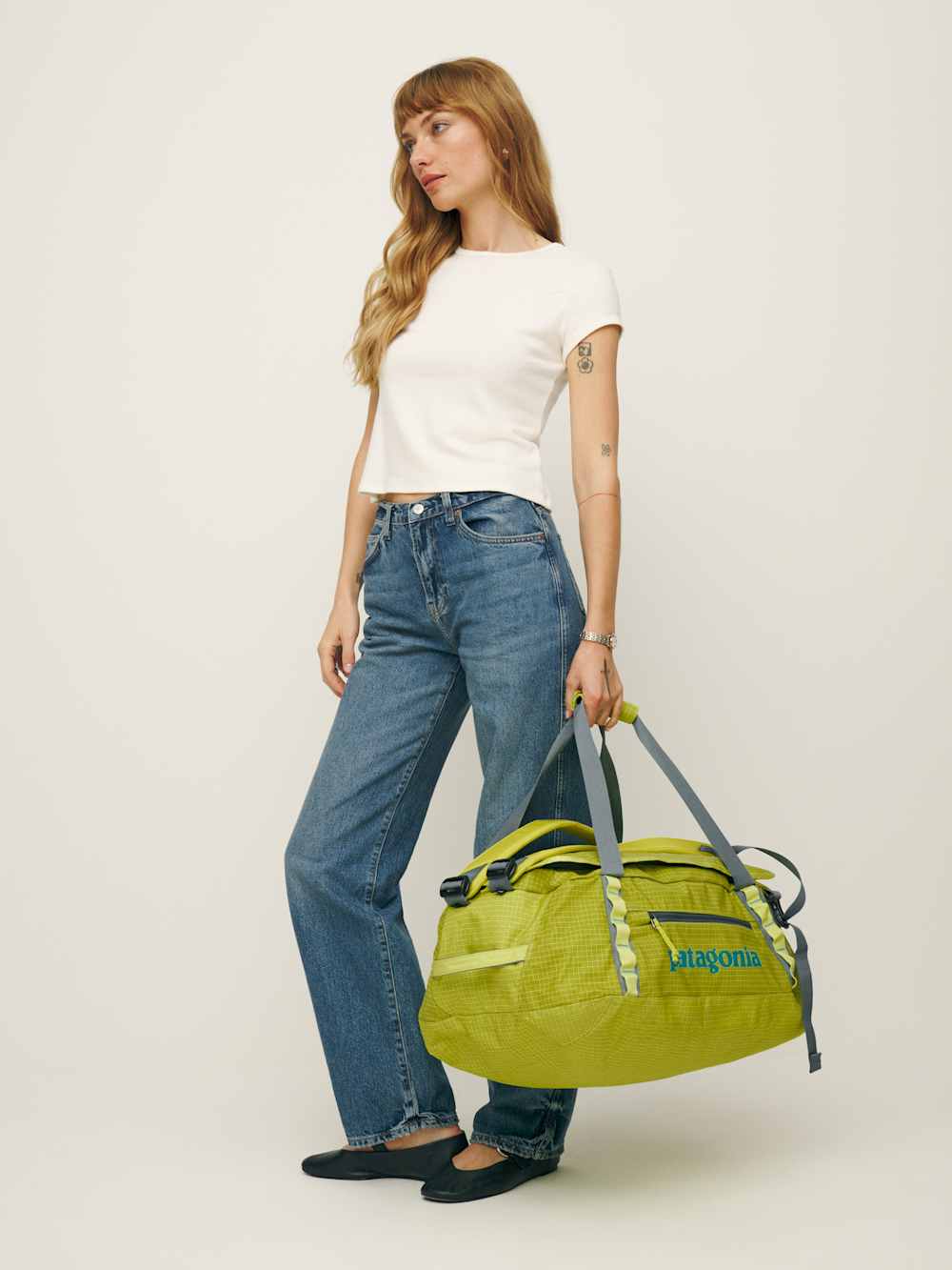 Reformation Patagonia Black Hole Duffel 40l - Phosphorus Green
