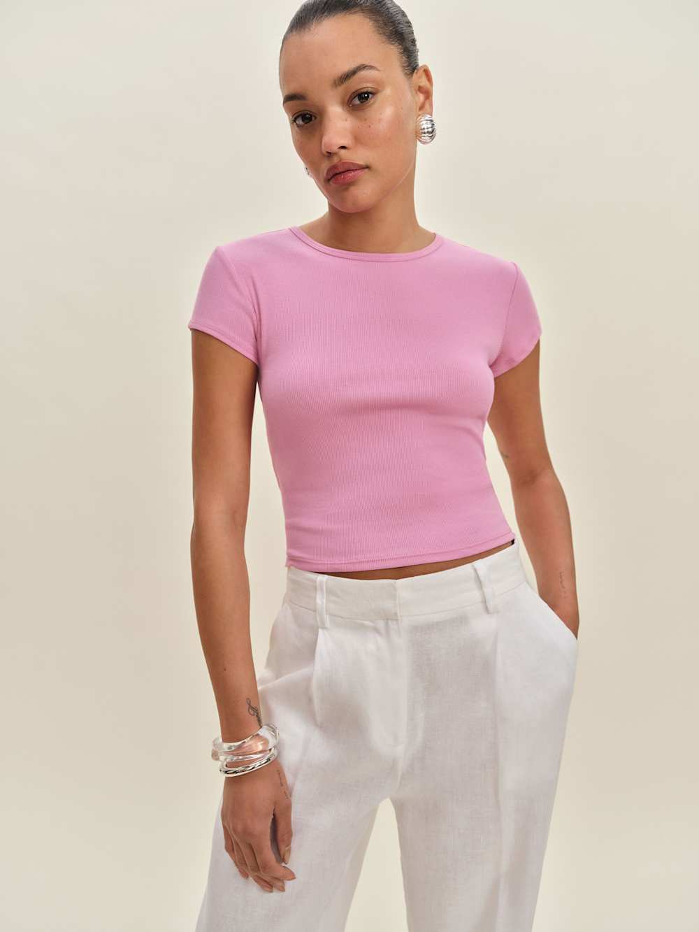 Reformation Muse Tee - Begonia