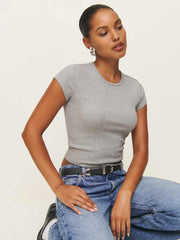 Reformation Muse Tee - Heather Grey
