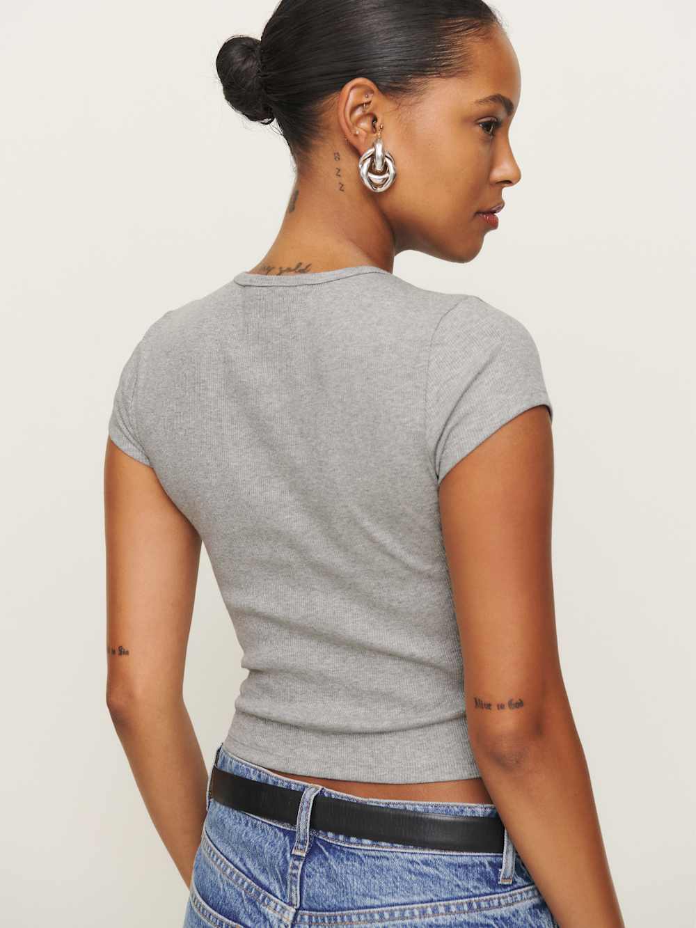 Reformation Muse Tee - Heather Grey