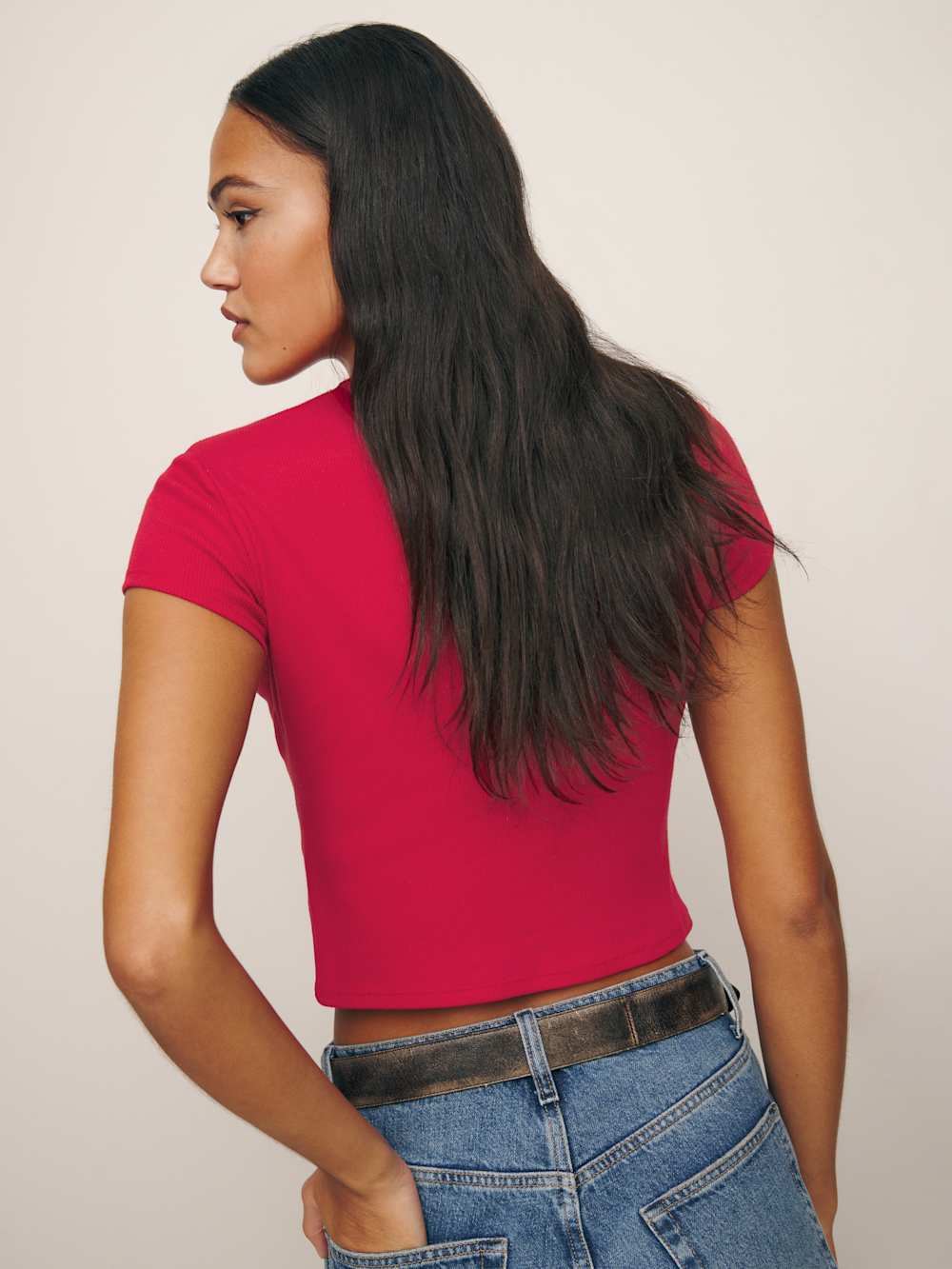 Reformation Muse Tee - Lipstick