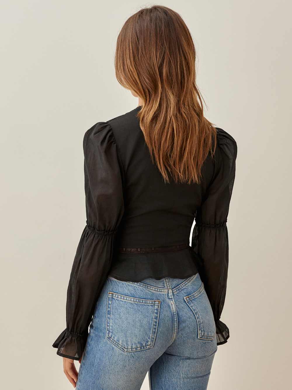 Reformation Meadowlark Top - Black