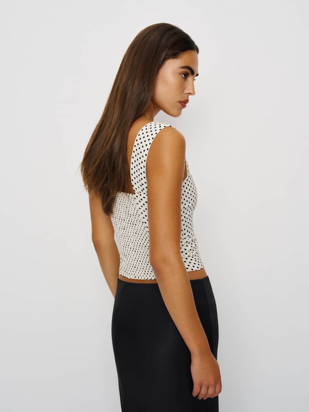 Reformation Hester Top - Eclipse Dot