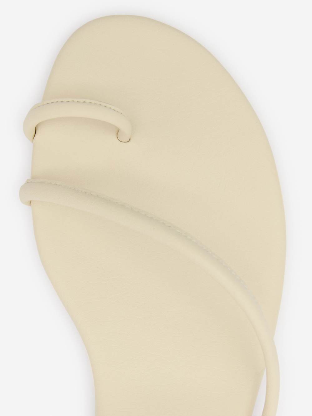 Reformation Ludo Toe Ring Strappy Flat Sandal - Almond Leather