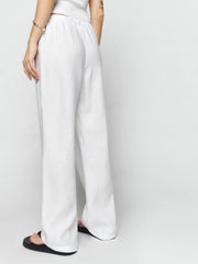 Reformation Petites Olina Linen Pant - White