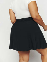 Reformation Flounce Skirt Es - Black