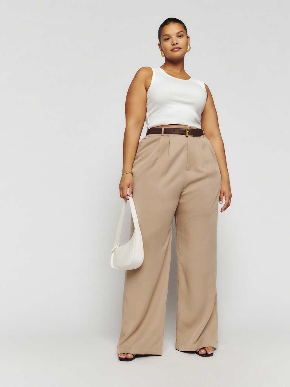 Reformation Mason Pant Es - Khaki