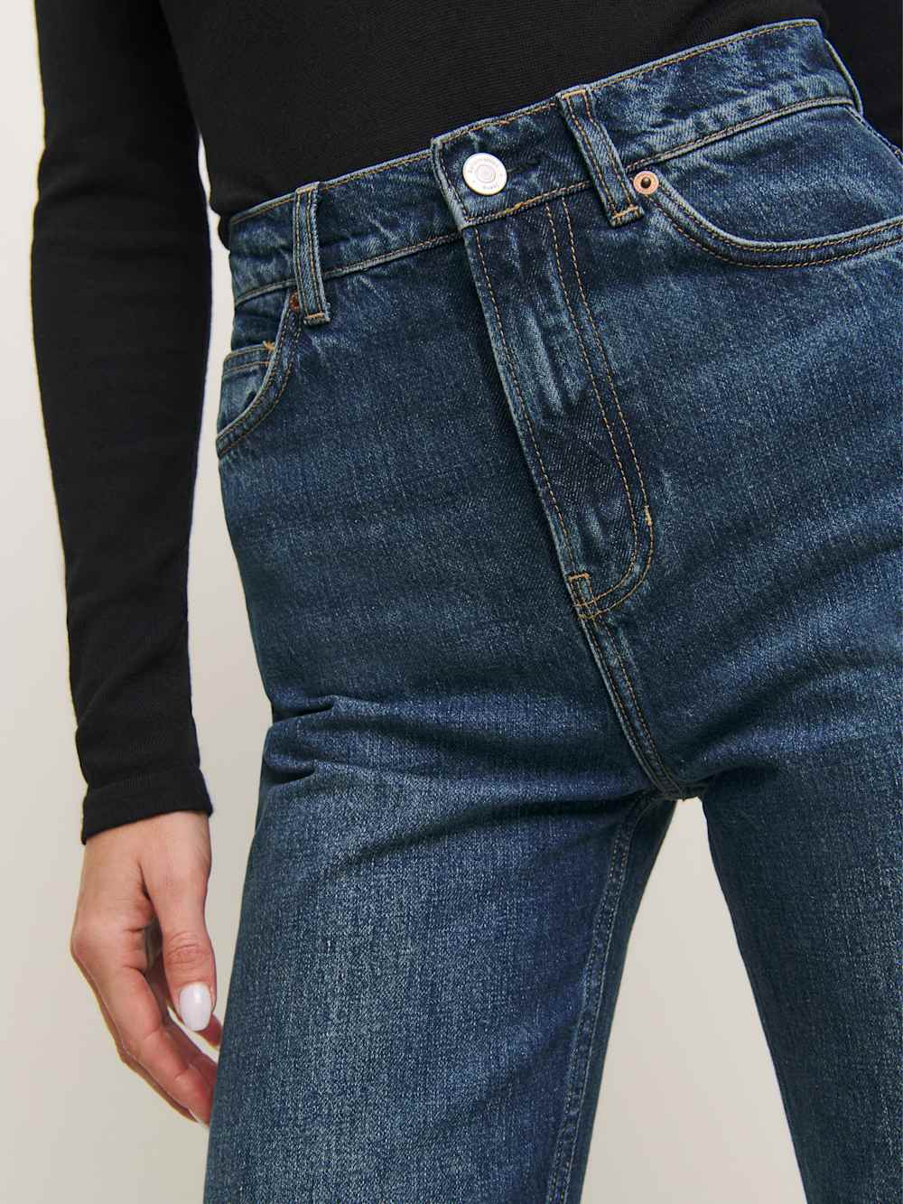 Reformation Wilder High Rise Wide Leg Jeans - Donner