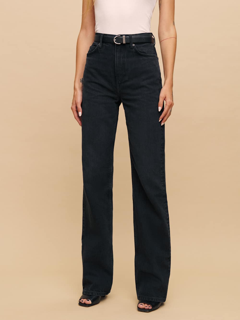Reformation Wilder High Rise Wide Leg Jeans - Vana