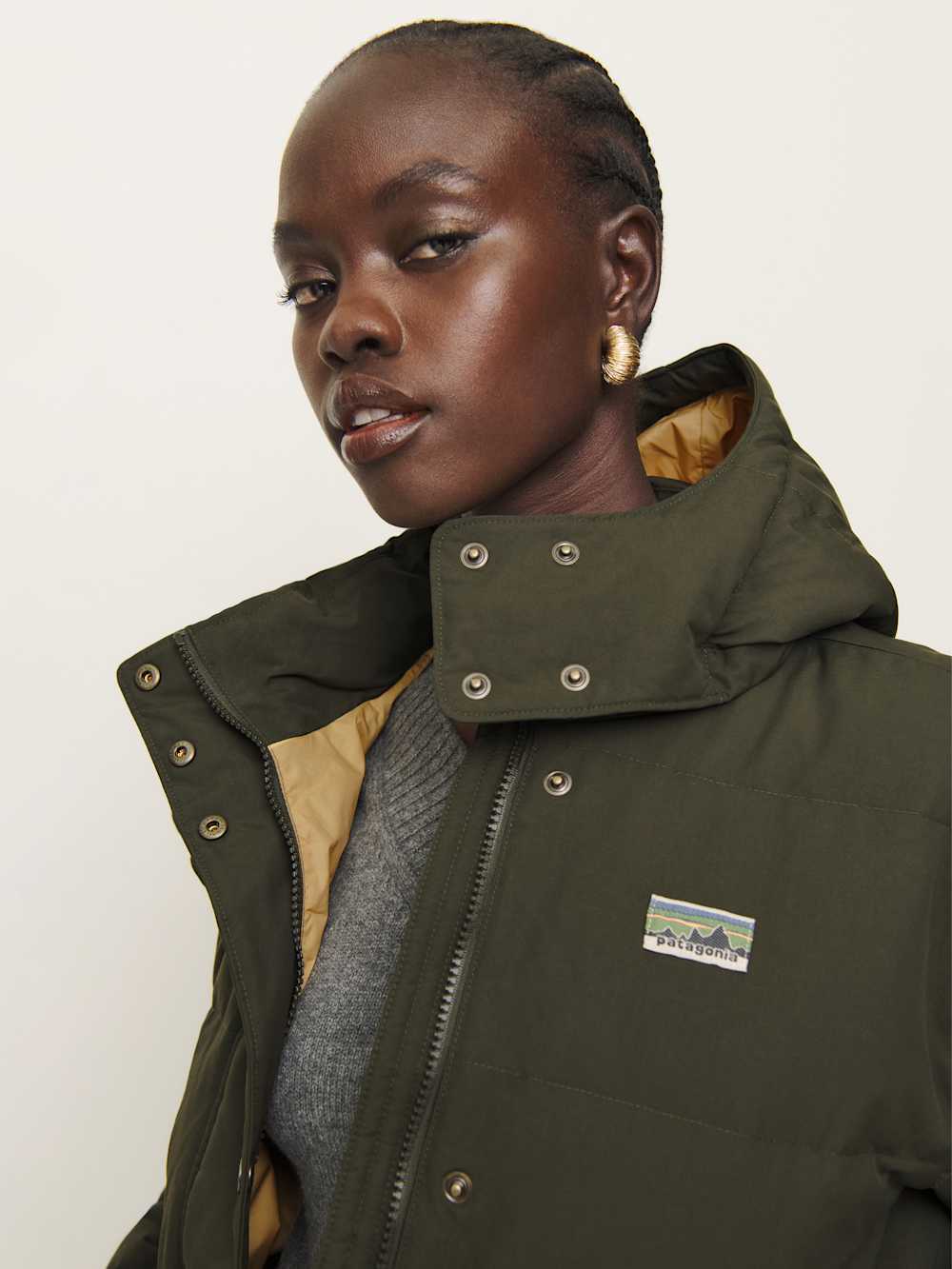 Reformation Patagonia W's Downdrift Jacket - Pine Needle Green