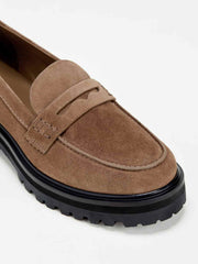 Reformation Agathea Chunky Loafer - Farro Suede