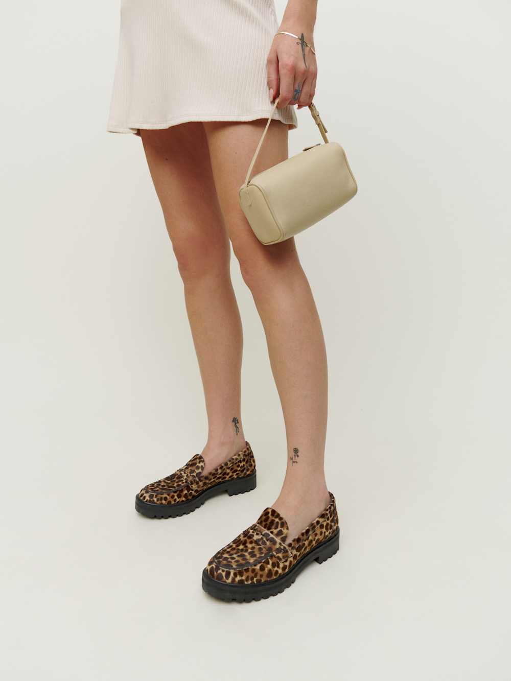 Reformation Agathea Chunky Loafer - Leopard