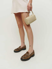 Reformation Agathea Chunky Loafer - Leopard