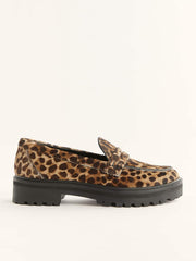 Reformation Agathea Chunky Loafer - Leopard