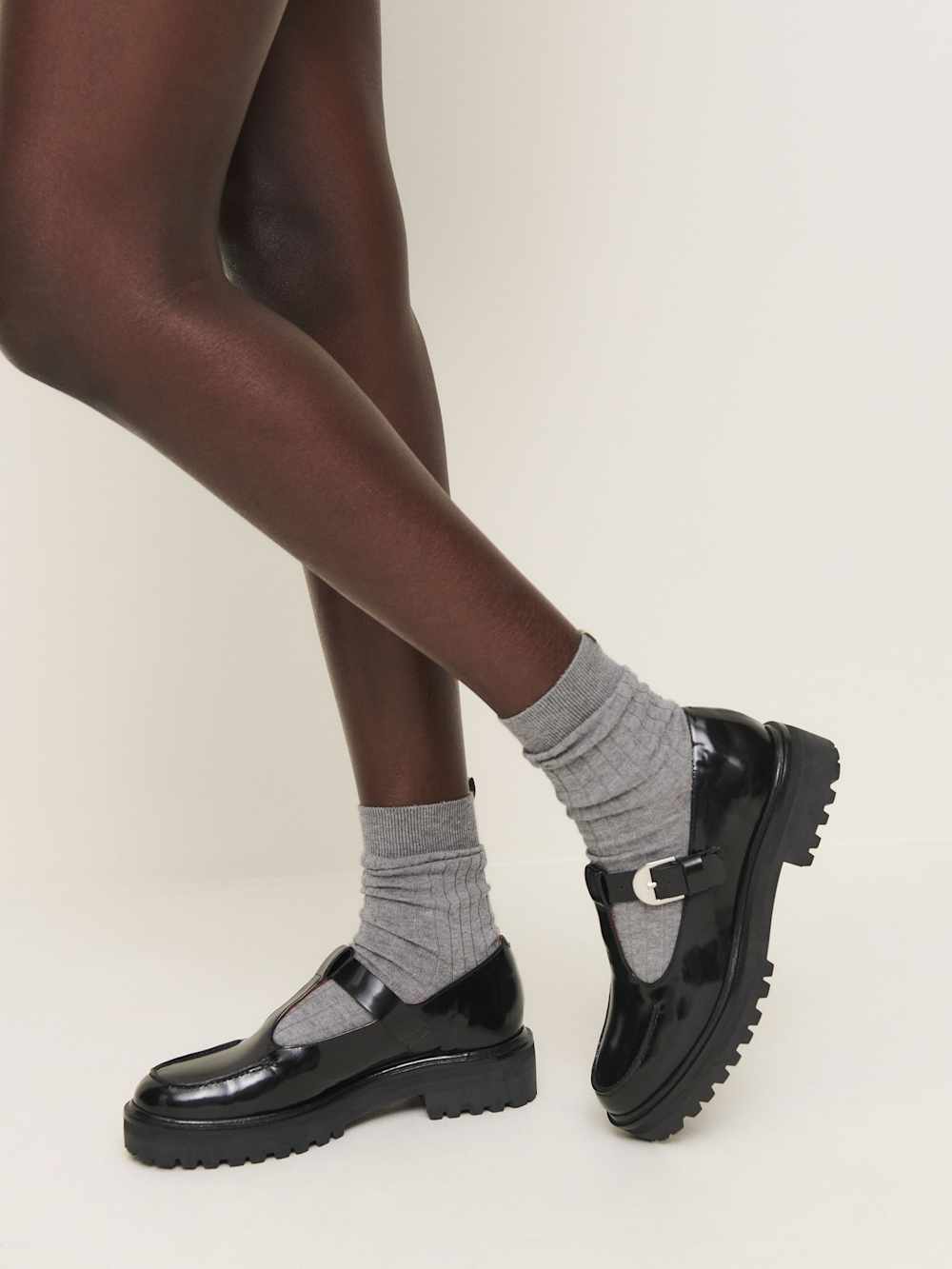 Reformation Abalonia Chunky Maryjane - Black