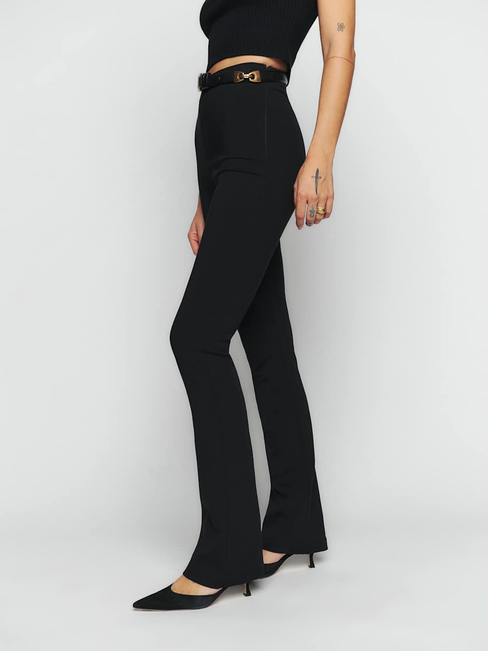 Reformation Petites Kumquat Pant - Black