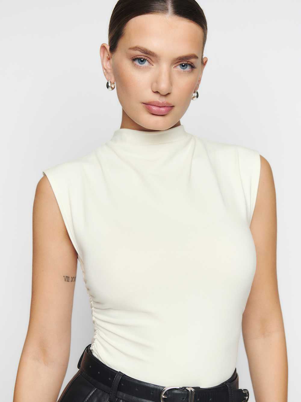 Reformation Lindy Knit Top - Ivory