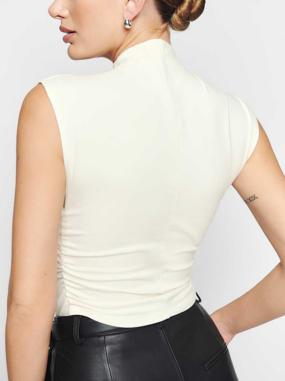 Reformation Lindy Knit Top - Ivory
