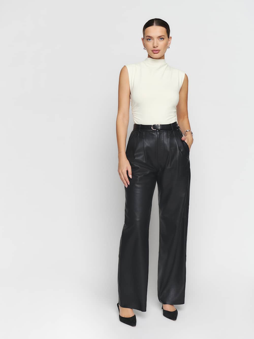Reformation Lindy Knit Top - Ivory