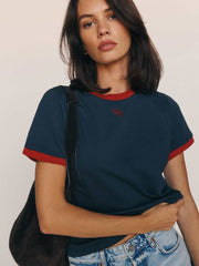 Reformation Classic Crew Tee - Midnight Logo