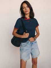 Reformation Classic Crew Tee - Midnight Logo