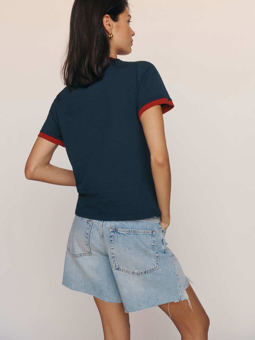Reformation Classic Crew Tee - Midnight Logo