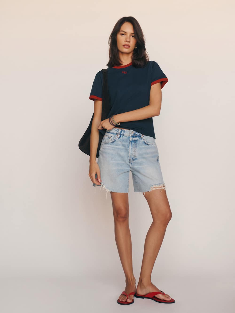 Reformation Classic Crew Tee - Midnight Logo