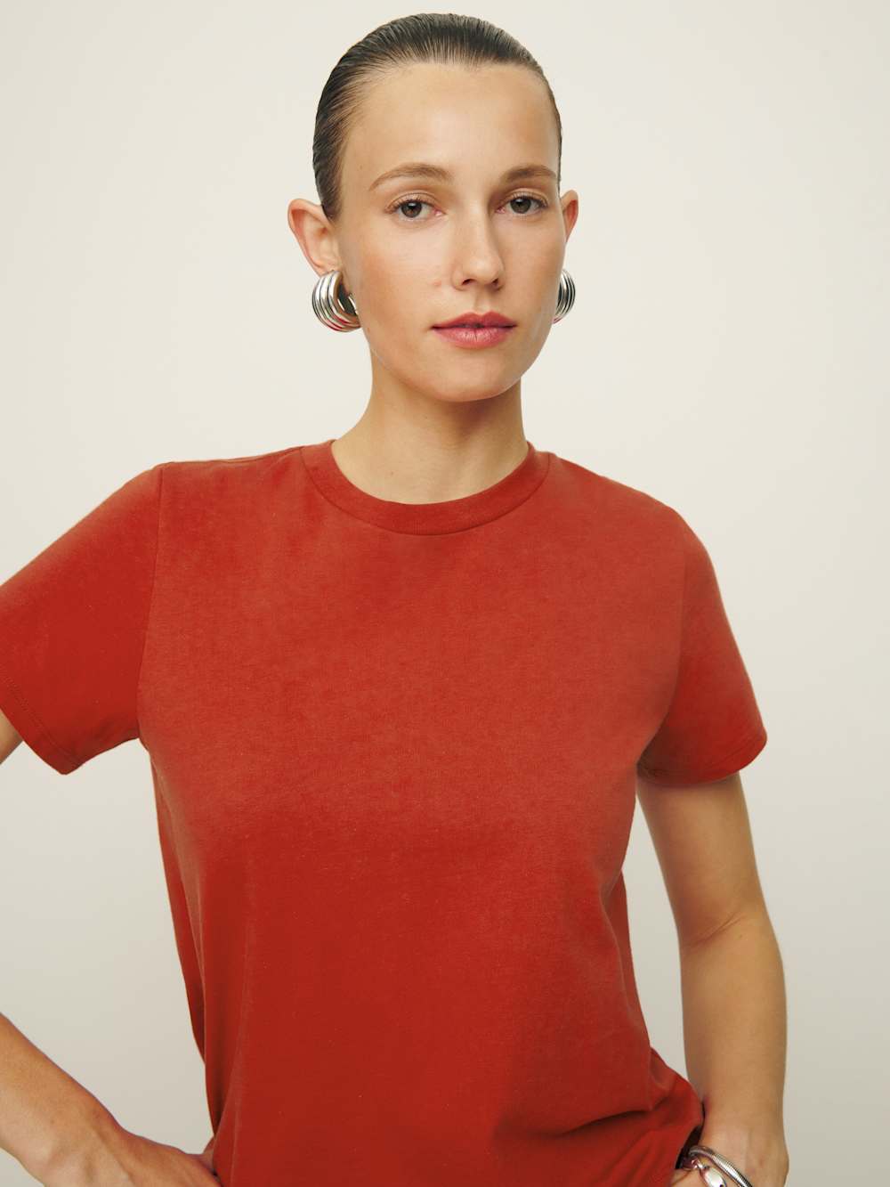 Reformation Classic Crew Tee - Sundried Tomato