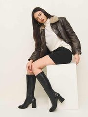 Reformation Nylah Knee Boot - Black