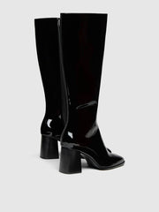 Reformation Nylah Knee Boot - Black Patent