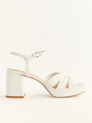 Reformation Maize Platform Sandal - White