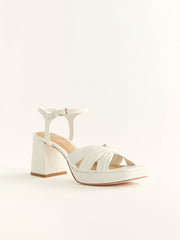Reformation Maize Platform Sandal - White